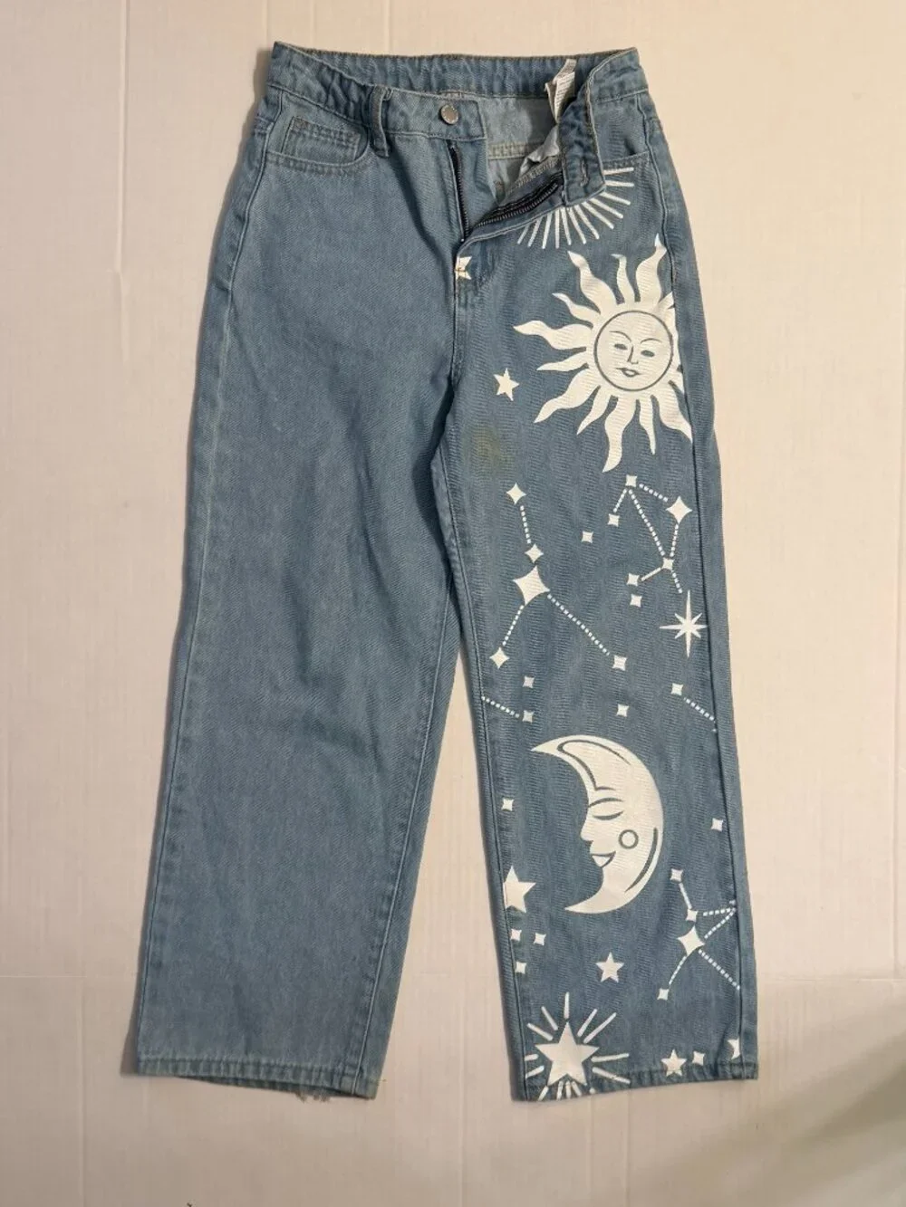 Shein Teen Girls ‘Sun & Moon’ High Waist Jeans*